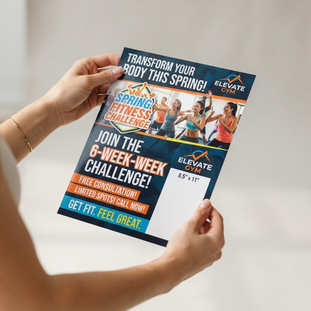 A premium glossy EDDM marketing postcard printed on heavy stock